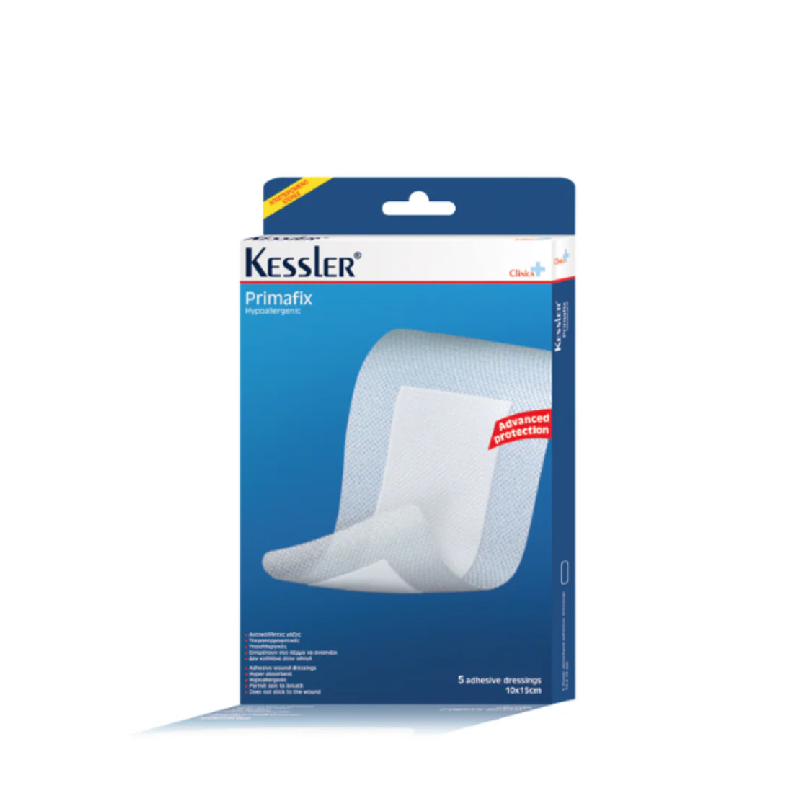 Kessler Primafix Αυτοκόλλητες Γάζες 10 x 15cm 5 τμχ 5201938214247