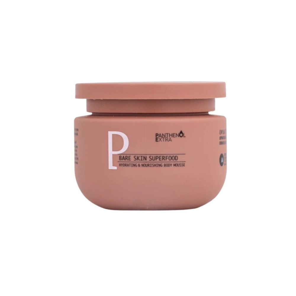 Panthenol Extra Bare Skin Superfood Body Mousse Ενυδατικό Mousse Σώματος για Ξηρές & Αφυδατωμένες Επιδερμίδες, 250ml
